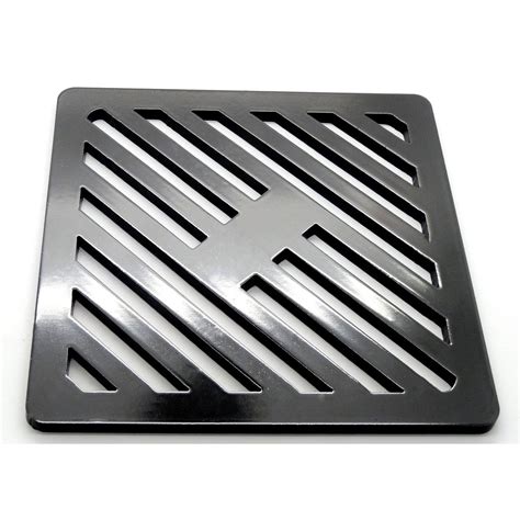 square drain box metal grid|metal drain covers for outdoors.